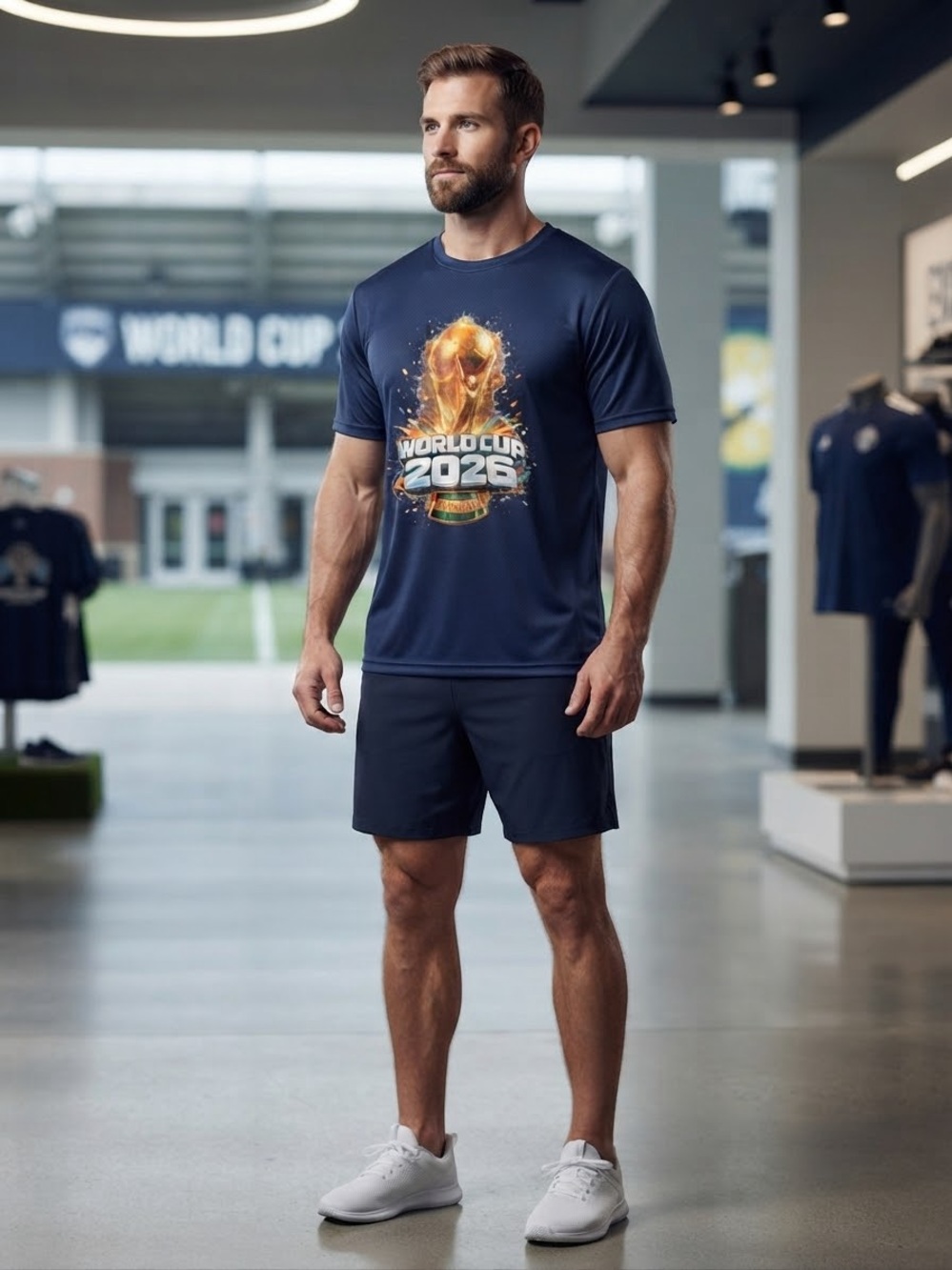 Men's Navy World Cup 2026 Graphic Tee NWOT